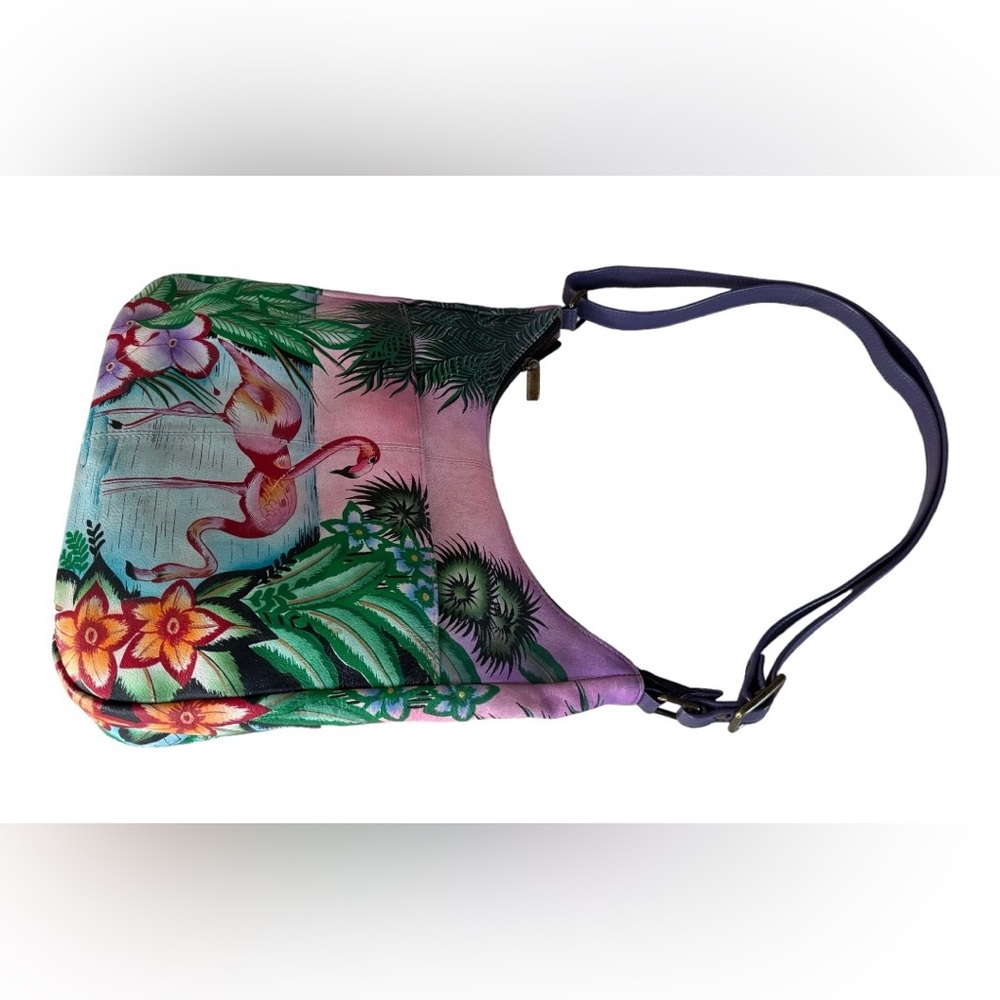 Anna by Anuschka Women's Genuine Leather Hobo Handbag | - Picture 10 of 16